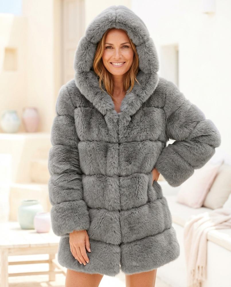 ExpressOutlet24 - Lozan | Hooded Paneled Coat Women