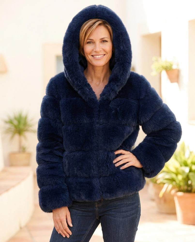 ExpressOutlet24 - Lozan | Hooded Paneled Coat Women