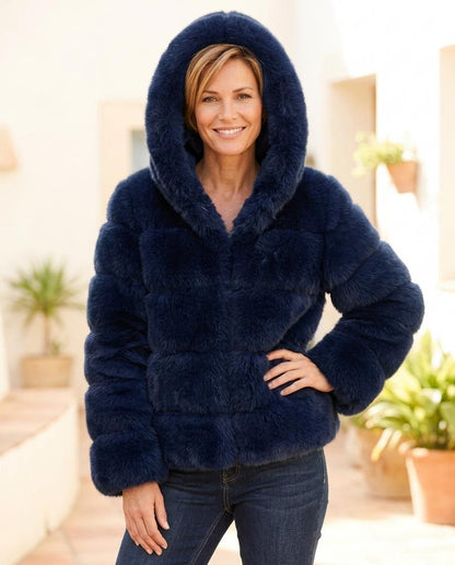 ExpressOutlet24 - Lozan | Hooded Paneled Coat Women