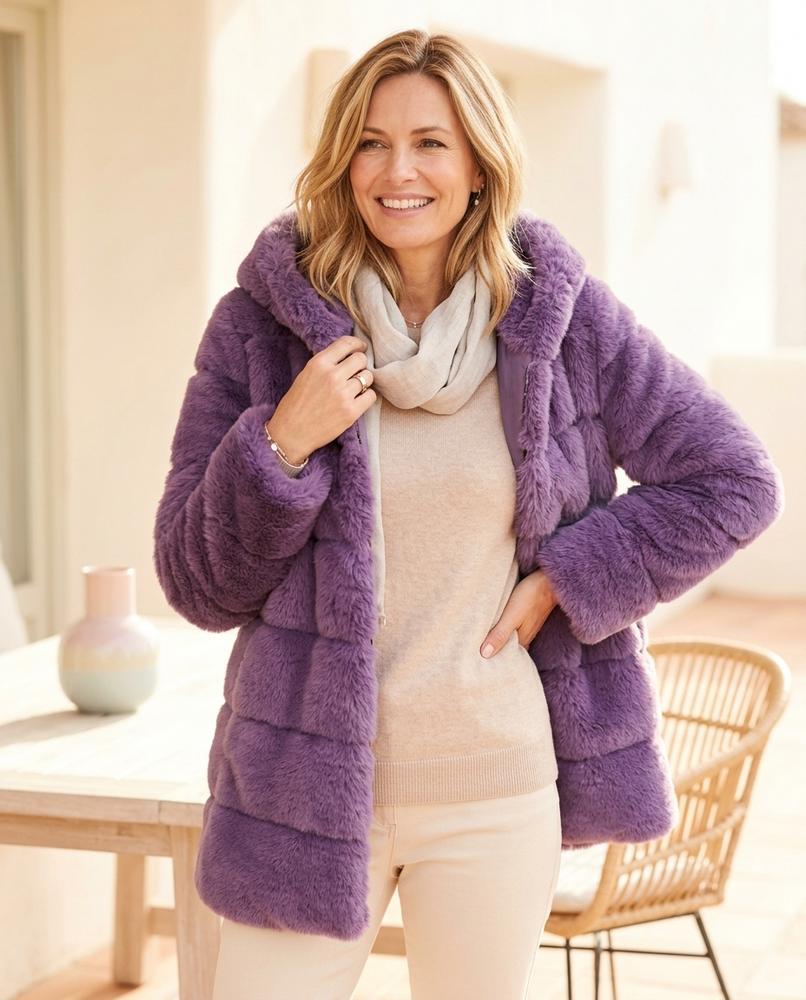ExpressOutlet24 - Lozan | Hooded Paneled Coat Women