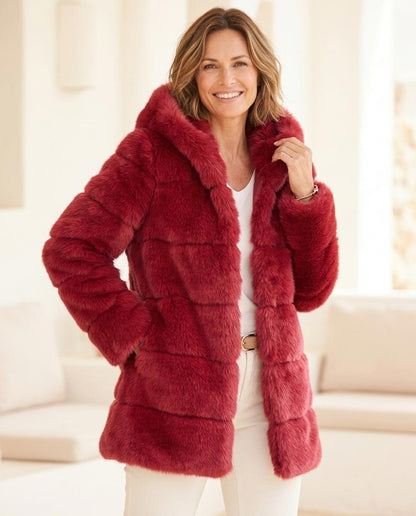 ExpressOutlet24 - Lozan | Hooded Paneled Coat Women