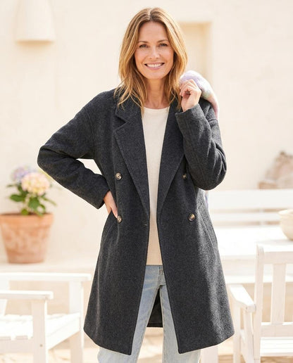 ExpressOutlet24 - Lamin | Double-Breasted Loose-Fit Coat Women
