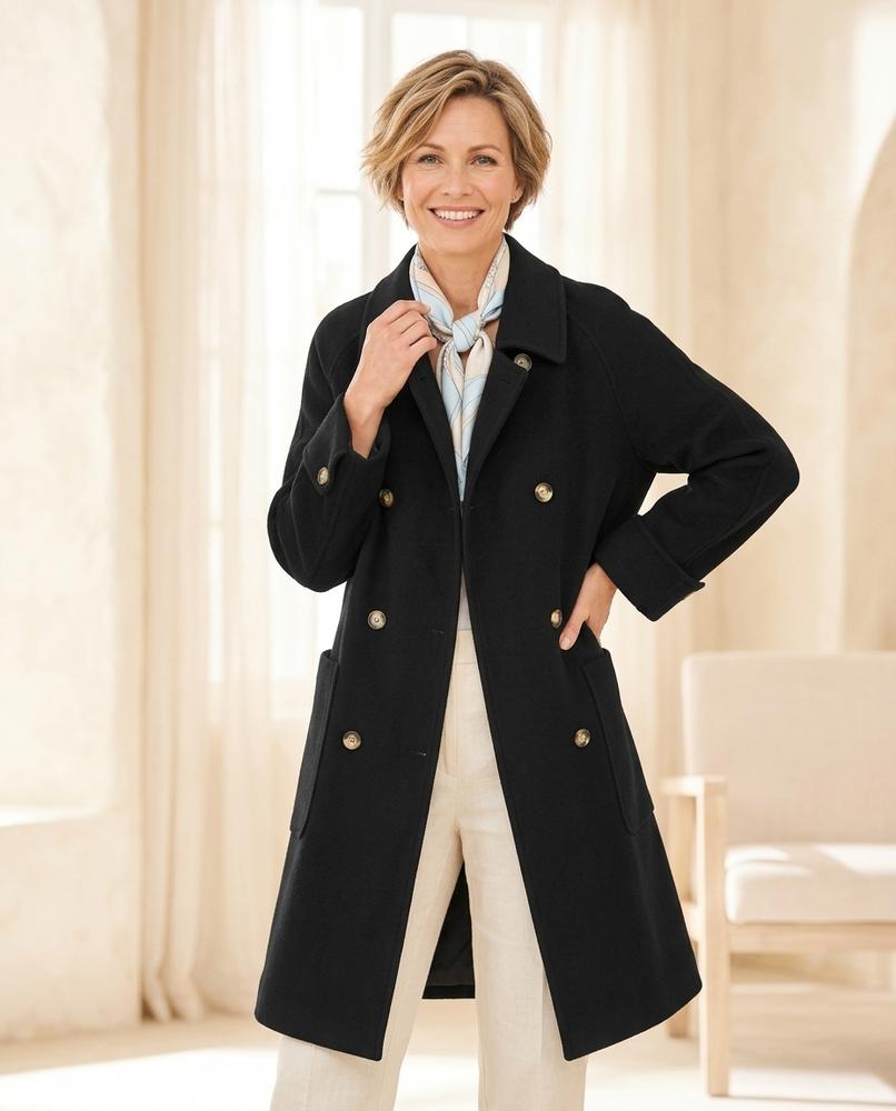 ExpressOutlet24 - Lanav | Double-Breasted Wool Coat Women