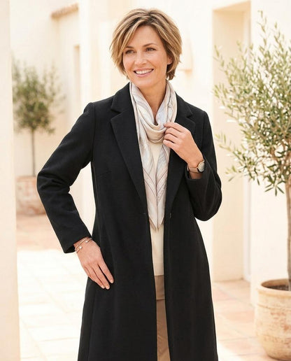 ExpressOutlet24 - Lamon | Open-Front Relaxed-Fit Coat Women