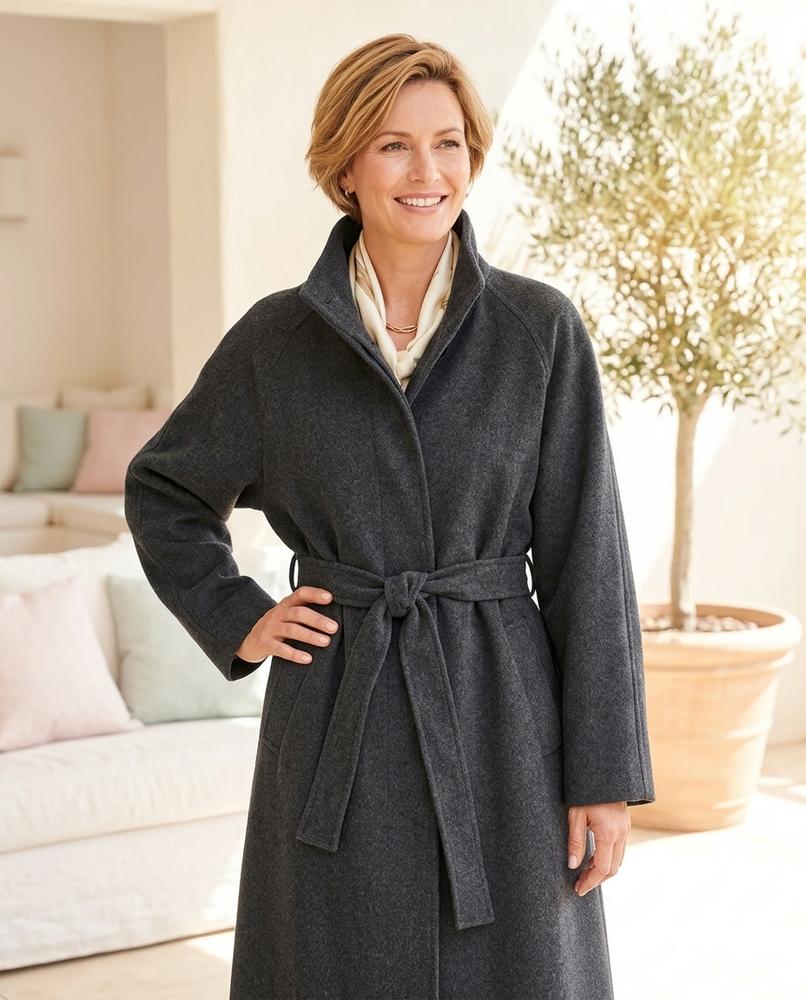 ExpressOutlet24 - Casel | Belted High-Collar Coat Women