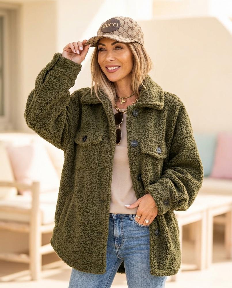 ExpressOutlet24 - Elral | Textured Button-Up Jacket Women