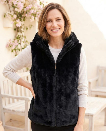 ExpressOutlet24 - Kakar | Hooded Faux-Fur Vest Women