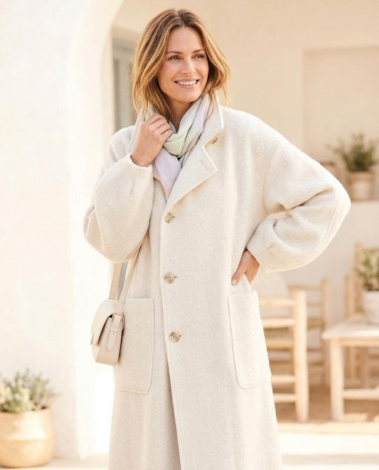 ExpressOutlet24 - Elran | Oversized Single-Breasted Coat Women