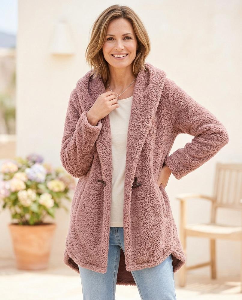 ExpressOutlet24 - Nivan | Plush Single-Breasted Jacket Women