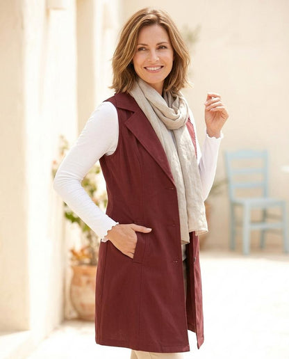 ExpressOutlet24 - Nolan | Sleeveless Double-Breasted Vest Women