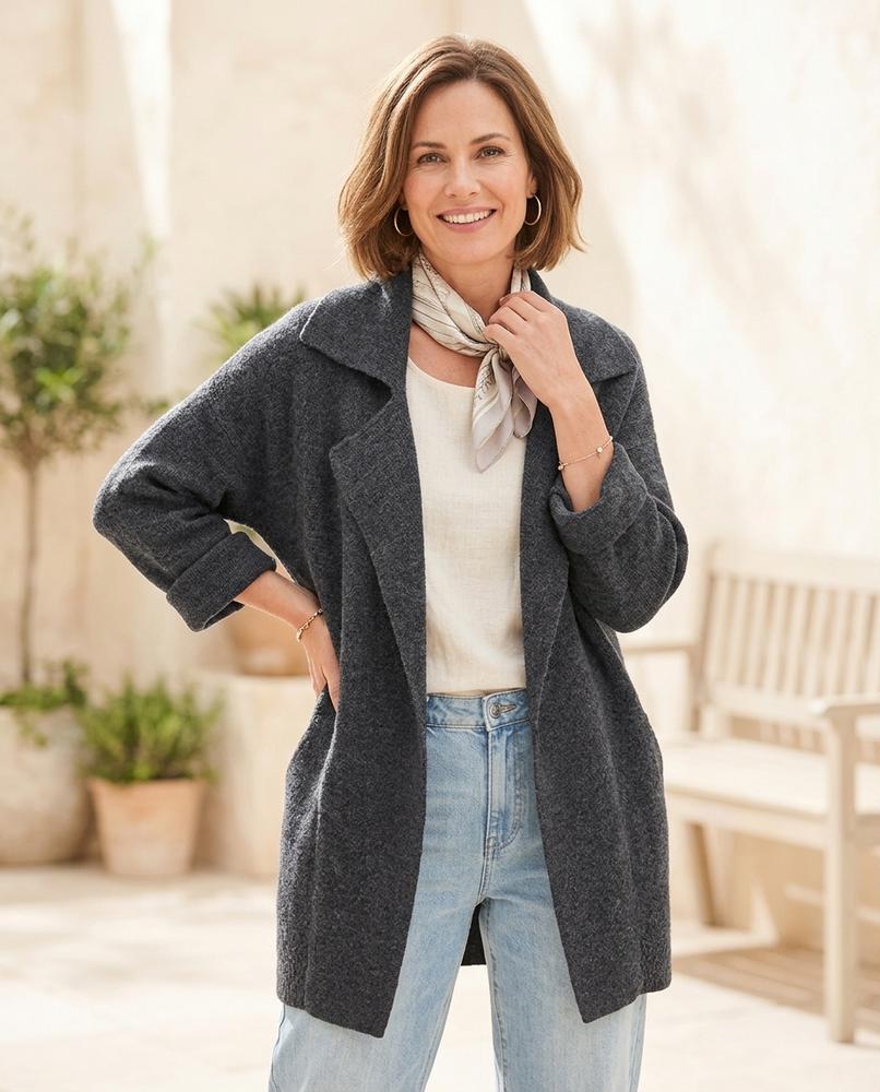 ExpressOutlet24 - Casin | Relaxed-Fit Single-Breasted Coat Women