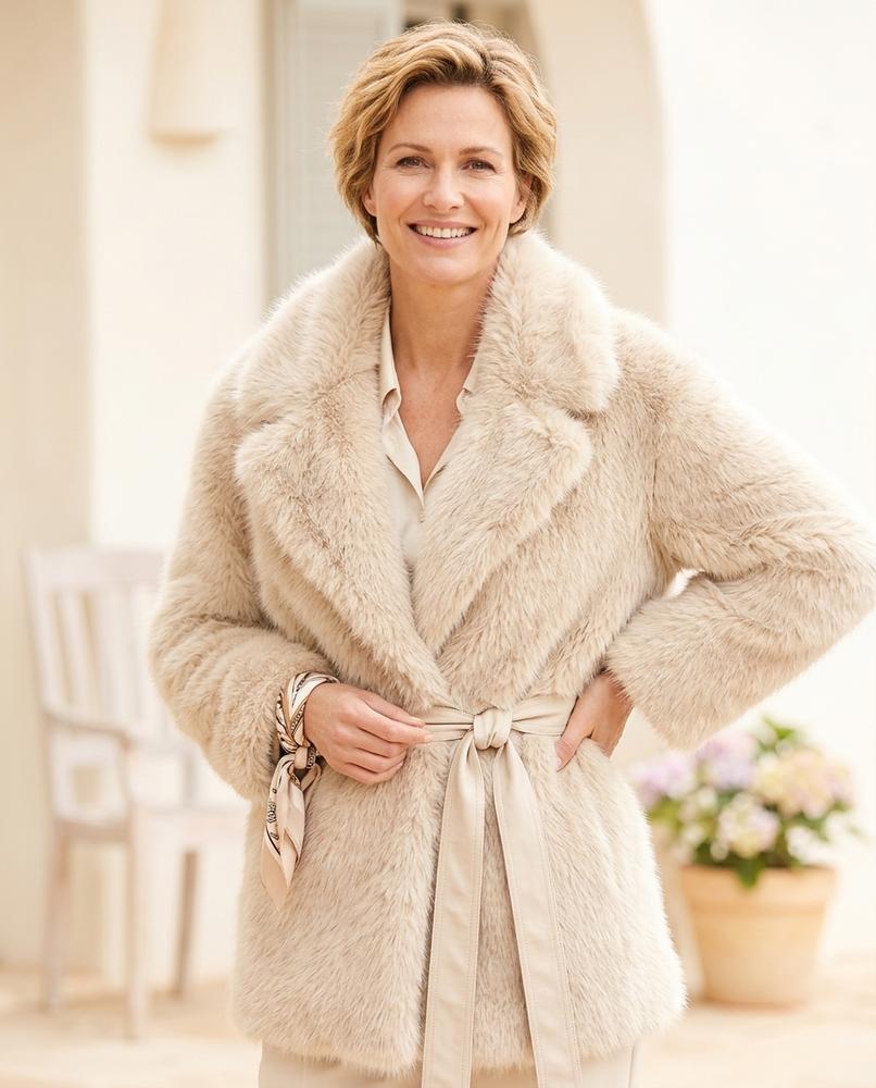 ExpressOutlet24 - Senor | Faux Fur Belted Coat Women