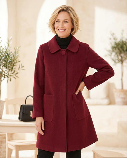 ExpressOutlet24 - Lemar | Woolen Toggle-Closure Coat Women