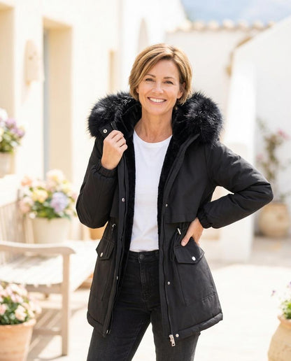 ExpressOutlet24 - Risin | Lined Fur-Trimmed Coat Women