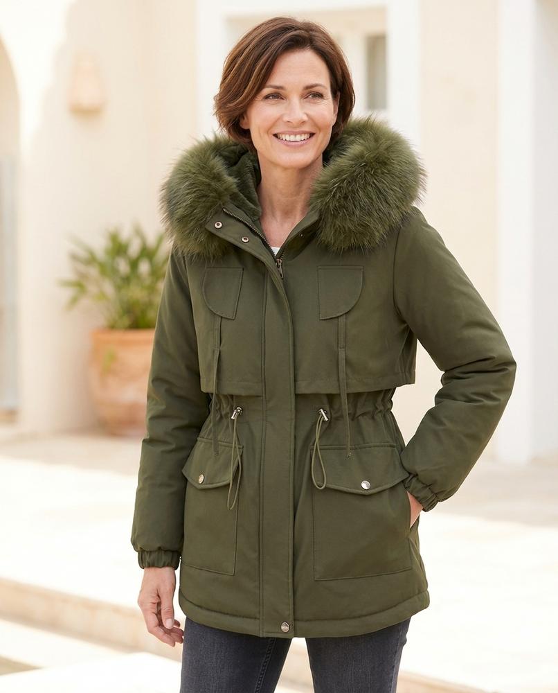 ExpressOutlet24 - Risin | Lined Fur-Trimmed Coat Women