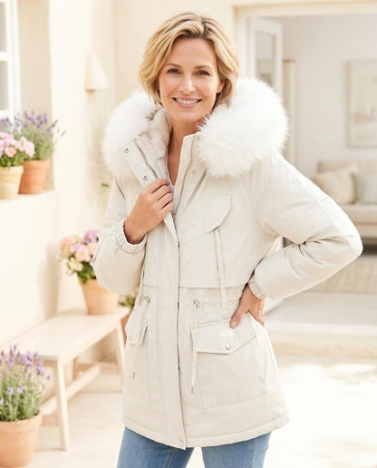 ExpressOutlet24 - Risin | Lined Fur-Trimmed Coat Women