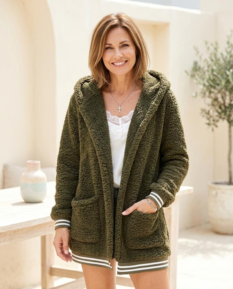 ExpressOutlet24 - Ratir | Hooded Plush Jacket Women