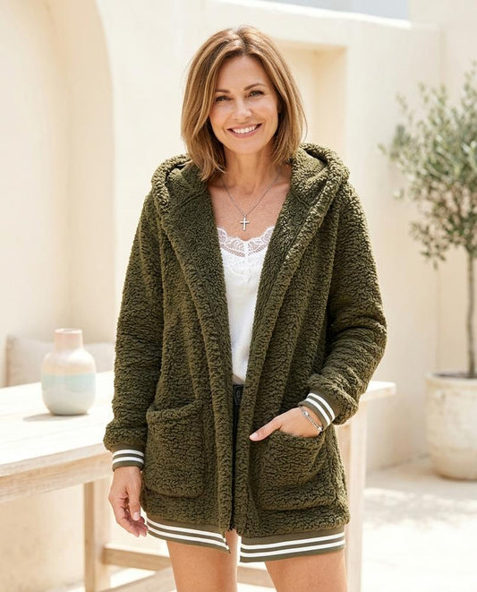 ExpressOutlet24 - Ratir | Hooded Plush Jacket Women