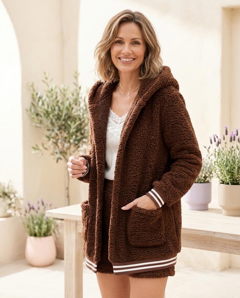 ExpressOutlet24 - Ratir | Hooded Plush Jacket Women