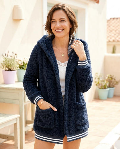 ExpressOutlet24 - Ratir | Hooded Plush Jacket Women