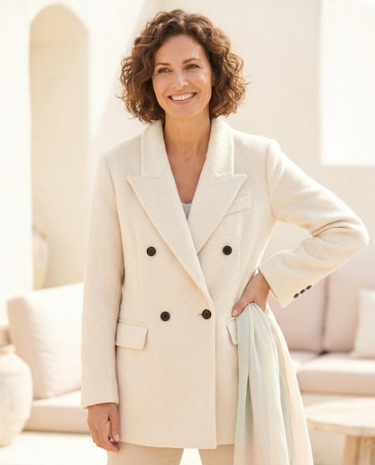 ExpressOutlet24 - Nilin | Double-Breasted Wool Coat Women