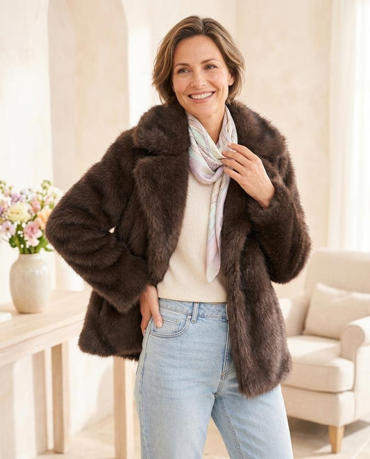 ExpressOutlet24 - Yonor | Faux Fur Open-Front Coat Women