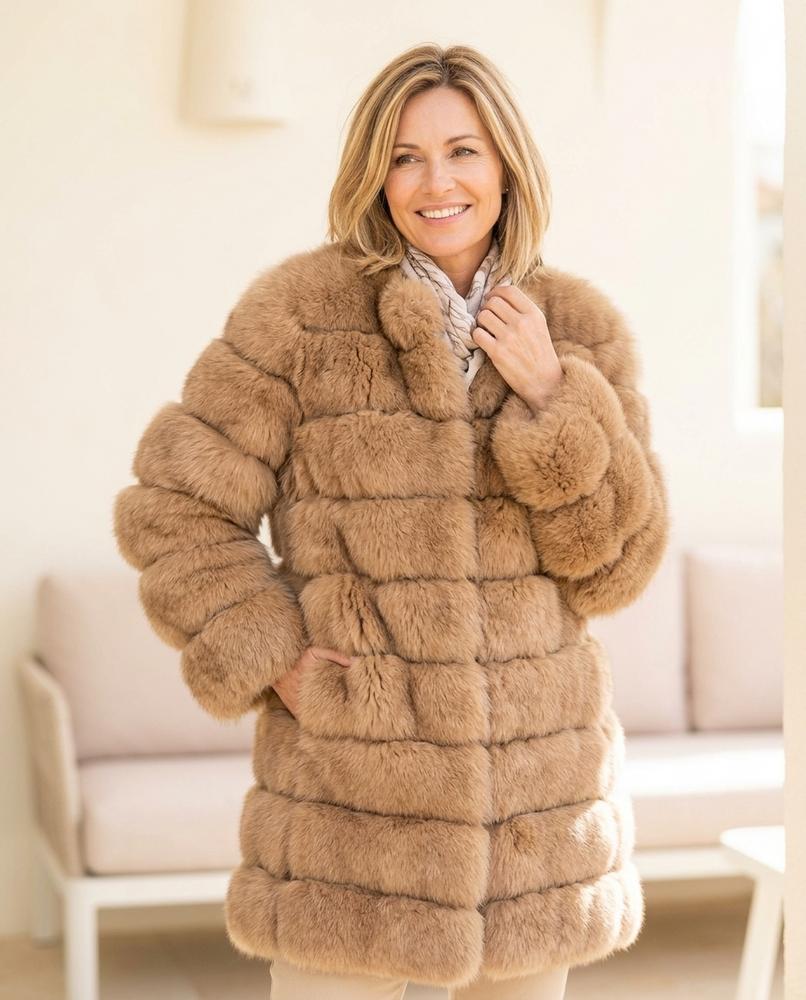 ExpressOutlet24 - Elsin | Faux-Fur Collarless Jacket Women