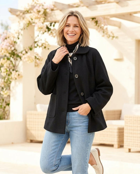 ExpressOutlet24 - Rilor | Wool-Look Button-Front Jacket Women