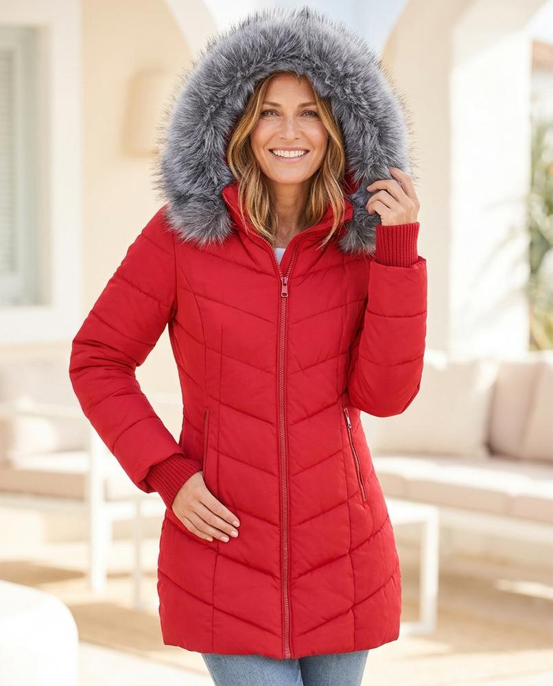 ExpressOutlet24 - Yovan | Quilted Hooded Coat Women