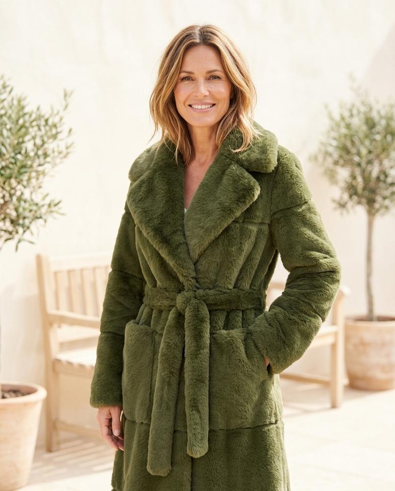 ExpressOutlet24 - Vemon | Belted Plush Coat Women