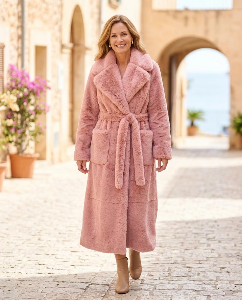 ExpressOutlet24 - Vemon | Belted Plush Coat Women