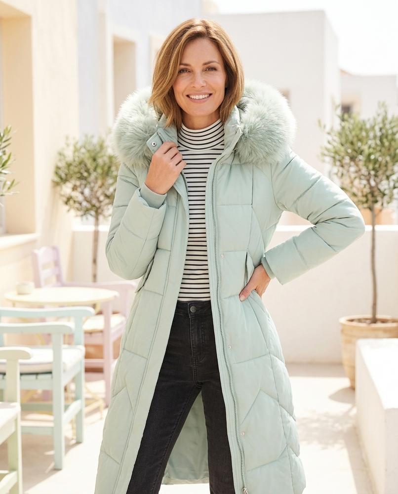 ExpressOutlet24 - Rolev | Quilted Fur-Trimmed Coat Women