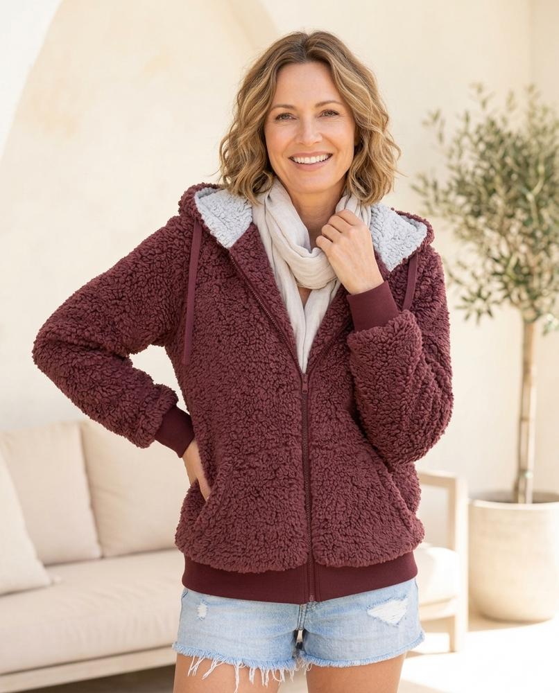 ExpressOutlet24 - Mihal | Hooded Fleece Jacket Women