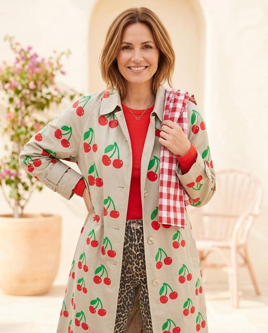 ExpressOutlet24 - Zevin | Printed Single-Breasted Coat Women