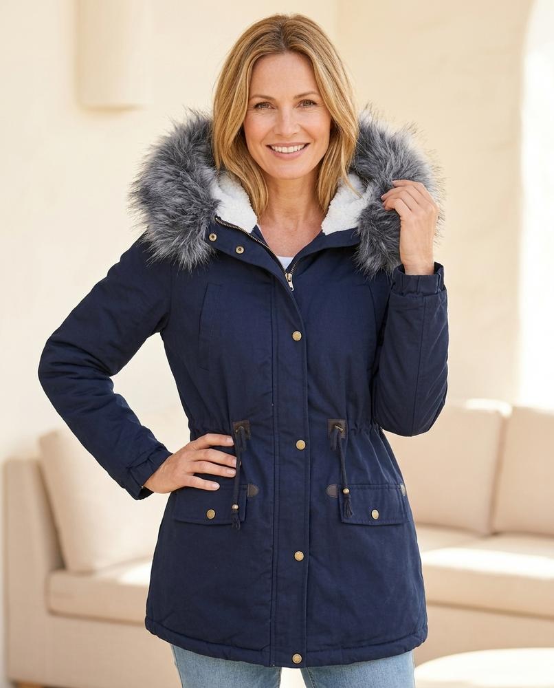 ExpressOutlet24 - Varan | Hooded Fleece-Lined Coat Women