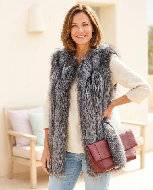 ExpressOutlet24 - Arral | Faux Fur Long-Haired Vest Women
