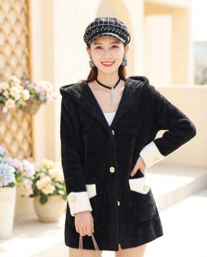 ExpressOutlet24 - Vilen | Hooded Plush Coat Women