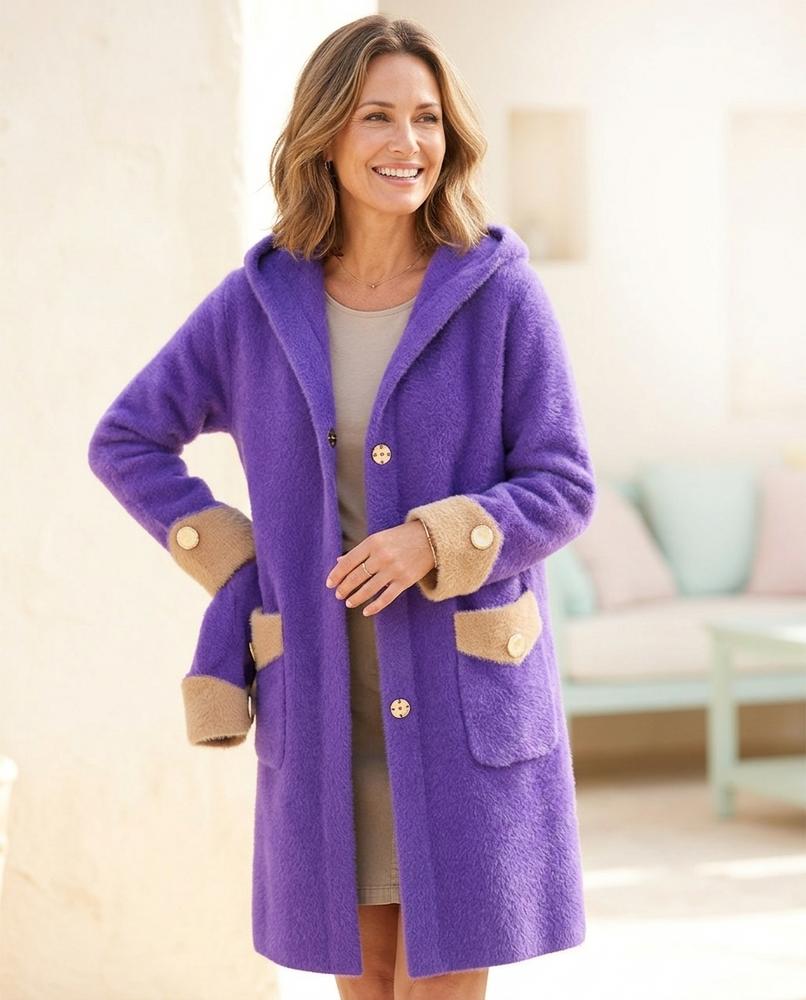 ExpressOutlet24 - Vilen | Hooded Plush Coat Women