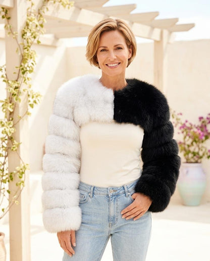 ExpressOutlet24 - Lyvin | Two-Tone Faux Fur Jacket Women