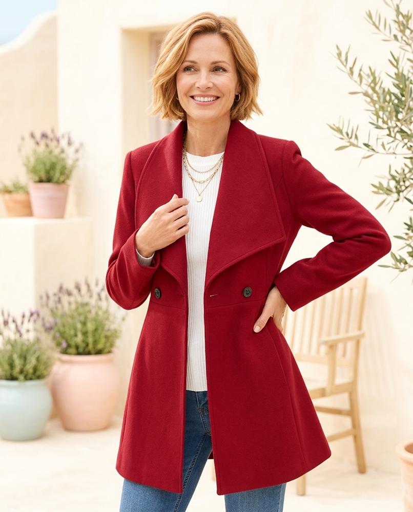 ExpressOutlet24 - Mamor | Tailored Flared Coat Women