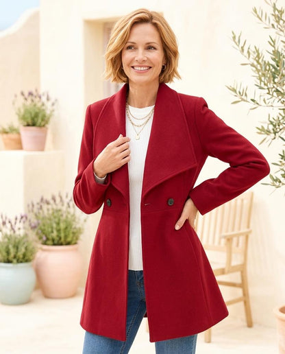 ExpressOutlet24 - Mamor | Tailored Flared Coat Women