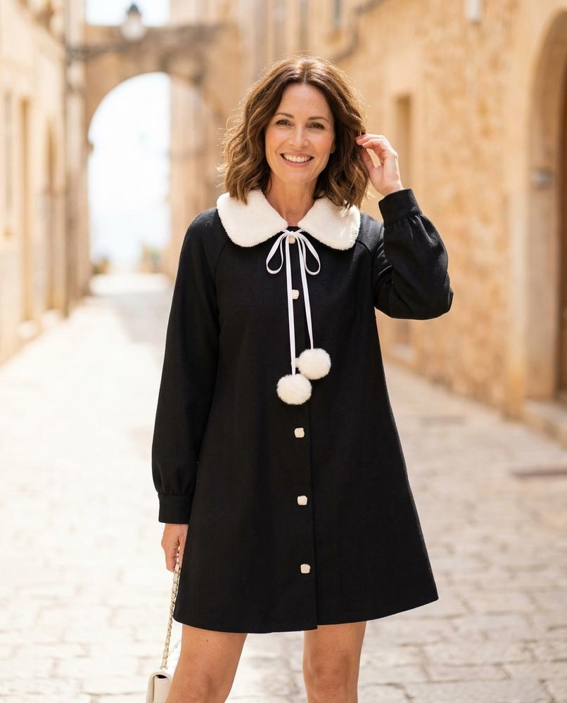 ExpressOutlet24 - Mamin | A-Line Collared Dress Women