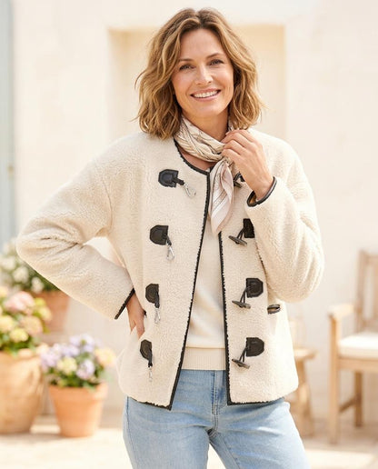 ExpressOutlet24 - Vetal | Sherpa Toggle-Closure Jacket Women
