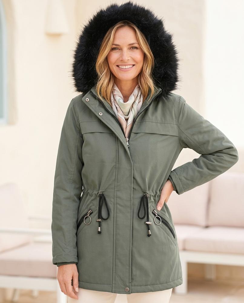 ExpressOutlet24 - Sazan | Hooded Waist-Adjustable Jacket Women