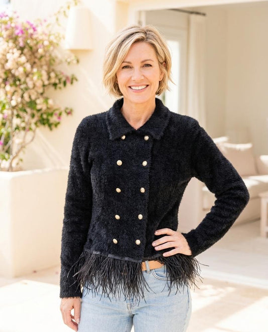 ExpressOutlet24 - Senav | Double-Breasted Fluffy Jacket Women