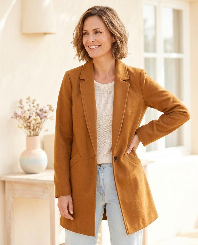 ExpressOutlet24 - Vemor | Single-Breasted Notched-Lapel Blazer Women