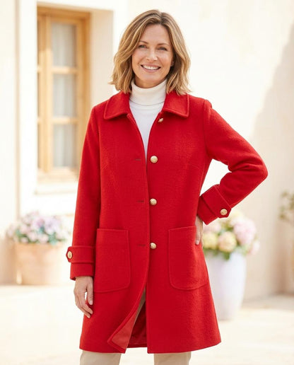 ExpressOutlet24 - Canal | Single-Breasted Textured Coat Women