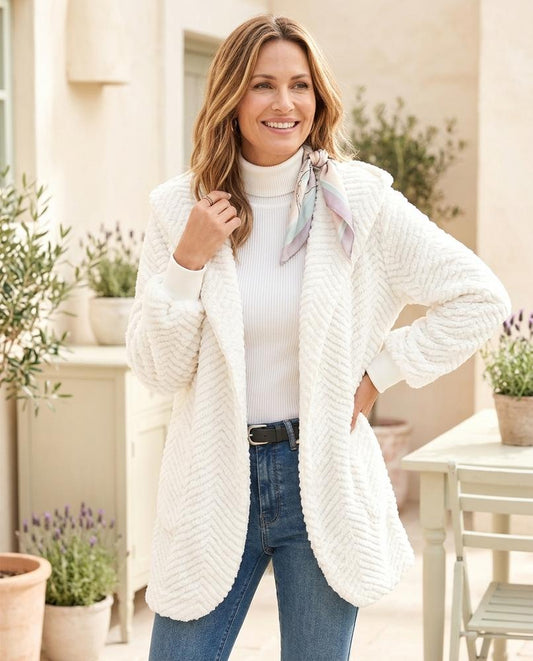 ExpressOutlet24 - Maven | Plush Hooded Cardigan Women