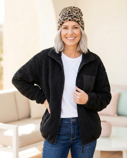 ExpressOutlet24 - Zekar | Fleece Zip-Up Jacket Women