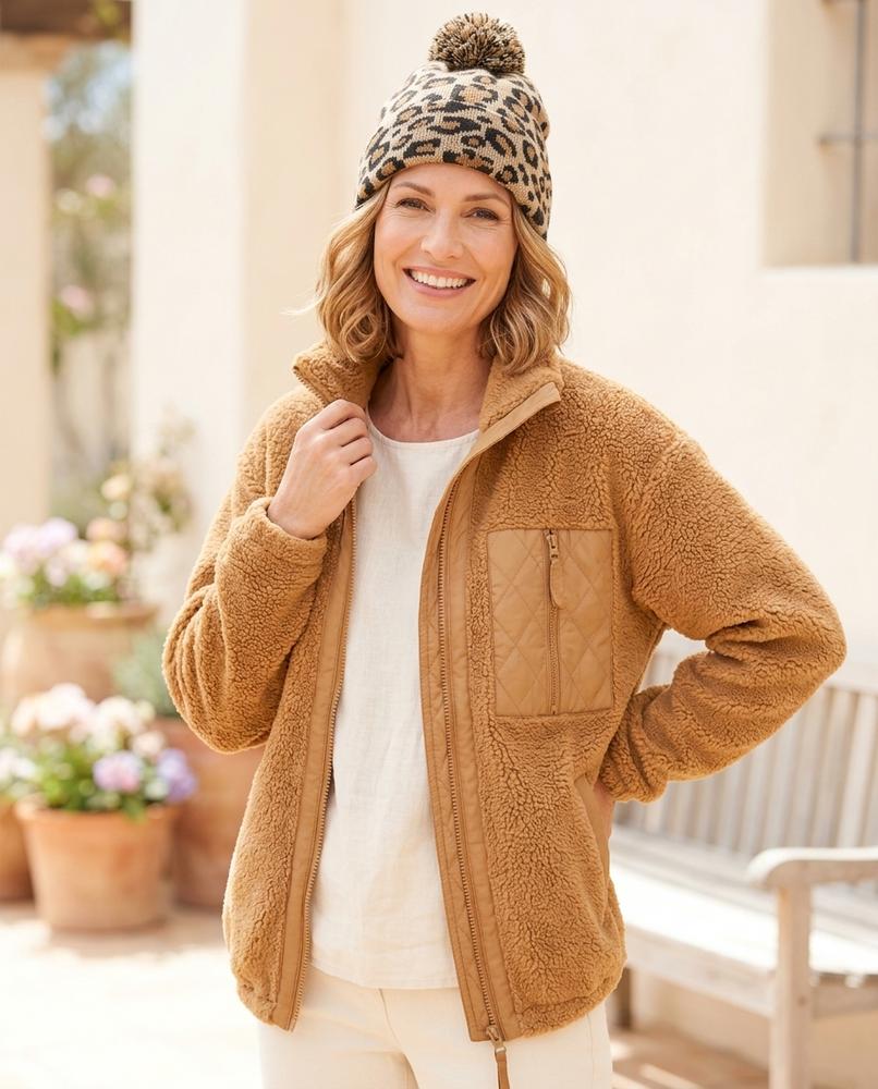 ExpressOutlet24 - Zekar | Fleece Zip-Up Jacket Women
